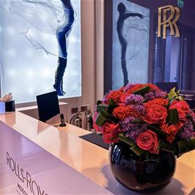 fwthumbRolls Royce Showroom Flowers, Spirit of Ecstacy, Rolls Royce Motor Company, Lilys Flowers Surrey.jpg